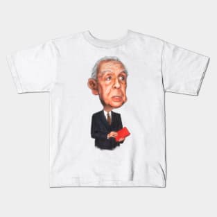 Jorge Luis Borges - Caricatura Kids T-Shirt